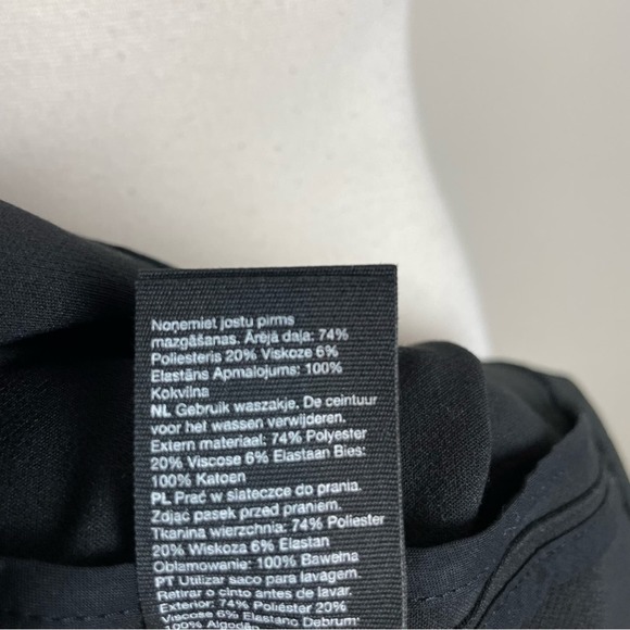 & Other Stories Black Double Breasted Short Sleeve Coat Dress 0 - Picture 5 of 8